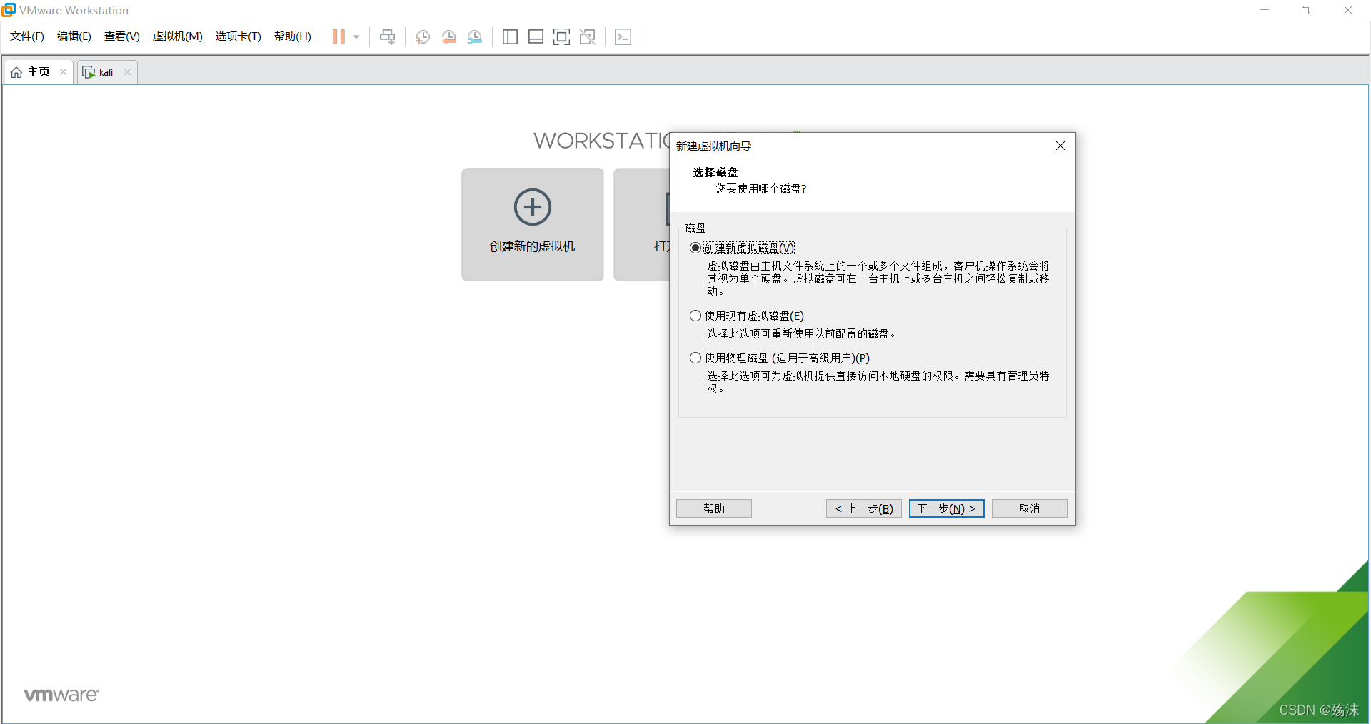 虚拟机如何安装kali