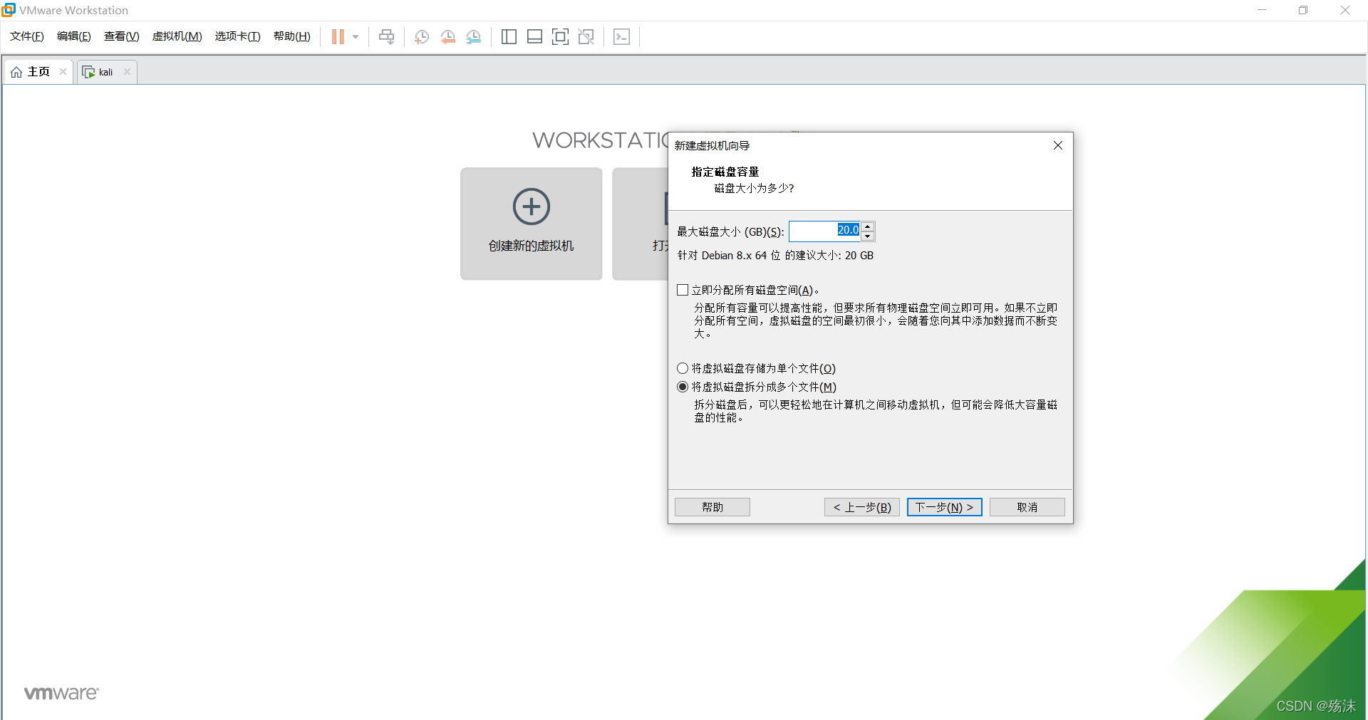 虚拟机如何安装kali
